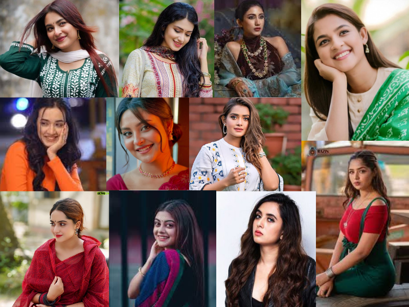 বাংলা নাটকের জনপ্রিয় নায়িকাদের কোলাজ